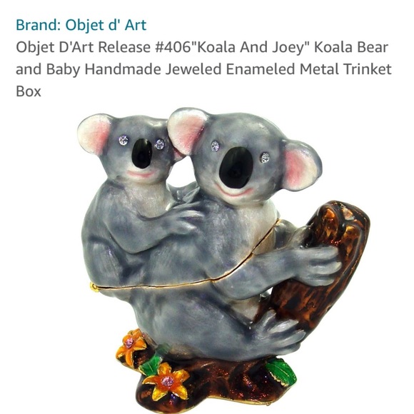 Artform Koala and Joey Enamel Trinket - Picture 12 of 13